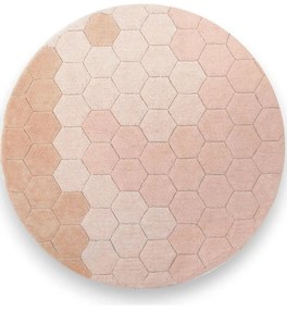 Χαλί Honeycomb LOR-C-COMB-ROS Rose Round Lorena Canals 140X140cm Round