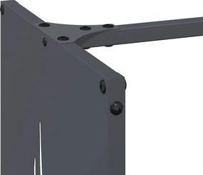 vidaXL Ράφι Καυσόξυλων Ανθρακί 40x30x80 εκ. Χάλυβας ψυχρής έλασης