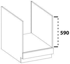 Επιδαπέδιο ντουλάπι φούρνου Armony 60 DG BB