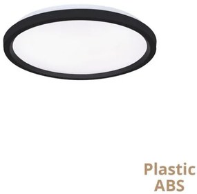 Πλαφονιέρα Φωτιστικό Οροφής LED 25W Μαύρο-Λευκό 3CCT Serena 4318000 Viokef 4318000 Μαύρο-Λευκό
