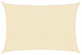 vidaXL Πανί Σκίασης Κρεμ 3 x 4 μ. από HDPE 160 γρ./μ²