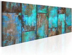 Πίνακας - Metal Mosaic: Blue 150x50
