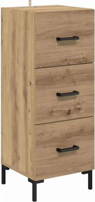 vidaXL Highboard Artisan Oak 34,5 x 34 x 180 εκ. Επεξεργασμένο Ξύλο