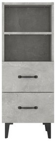 vidaXL Ντουλάπι Γκρι Σκυροδέματος 34,5x34x90 εκ. Επεξεργασμένο Ξύλο