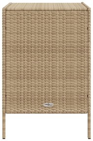 Ντουλάπι Αποθήκευσης Κήπου Beige 55x59x80 εκ. Συνθετικό Ρατάν - Μπεζ