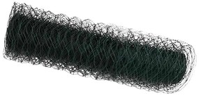 vidaXL Φράχτης Εξαγώνου Πράσινο 0,5 x 100 μ PVC