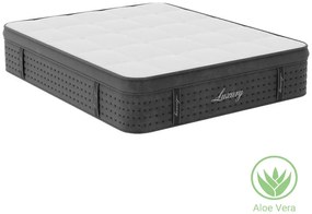 Στρώμα Luxury pocket spring gel memory foam latex μονής όψης aloe vera 34-36cm 160x200εκ Υλικό: 5 ZONE POCKET SPRING - MEMORY FOAM - LATEX 100-000020