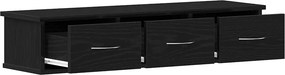 vidaXL Ντουλάπι Τοίχου Μαύρο Δρυς 88x26x18,5 εκ Επεξεργασμένο Ξύλο