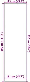 vidaXL Πατάκι Εισόδου Ανθρακί 115x400 εκ.