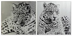 Πίνακας DKD Home Decor Αλουμίνιο Κρυστάλλινο 100 x 2,5 x 100 cm