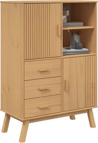 vidaXL Ντουλάπι OLDEN 85 x 43 x 125 εκ. από Μασίφ Ξύλο Πεύκου