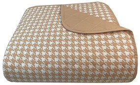 Κουβερλί Pied De Poule 8444 Beige Astron Μονό 160x240cm 100% Cotton