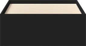 vidaXL Πλαίσιο Κρεβατιού Μαύρο 90x200 cm