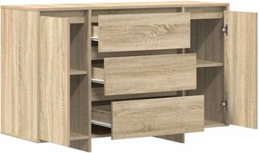 vidaXL Πλαϊνό γραφείο Δρύς Sonoma 120 x 41 x 75 εκ. Επεξεργασμένο ξύλο