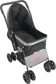 VEVOR Pet Stroller Foldable 4 Wheels Dog Stroller Reversible Handle up to 44lbs