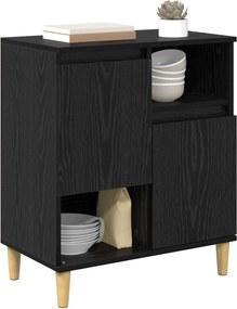 vidaXL Πλαϊνό γραφείο Μαύρη δρυς 35 x 60 x 70 εκ Επεξεργασμένο Ξύλο