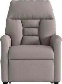 vidaXL Πολυθρόνα Ανακλινόμενη με Ανύψωση Χρώμα Taupe Υφασμάτινη