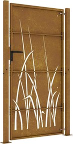 vidaXL Πύλη Κήπου 100 x 175 cm Ατσάλι με Επικάλυψη Πούδρας Κλειδώσιμο
