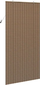 vidaXL Ρόλερ με κουρτίνες Καφέ 110 x 220 cm Μπαμπού