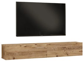 Έπιπλο τηλεόρασης επιτοίχιο Dello pakoworld sonoma 180x31.6x29.6εκ