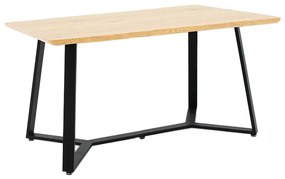 Tραπέζι Gemma pakoworld sonoma-μαύρο 140x80x75εκ - 235-000016 - 235-000016