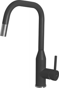 Elleci Dora Plus - Μπαταρία Κουζίνας με Ντους - Nero