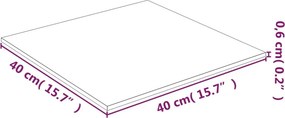 vidaXL Επιφάνεια Τραπεζιού Διαφανής 40 x 40 εκ. από Ψημένο Γυαλί