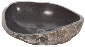 ΝΙΠΤΗΡΑΣ STONE SINK ΛΑΞΕΥΜΕΝΗ ΠΕΤΡΑ ΓΚΡΙ ΑΠΟΧΡΩΣΗ HM4193 55x44x16Υ εκ.