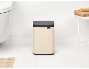 Κάδος Brabantia Bo Small 1008865, 4 L, Ομαλό και αθόρυβο άνοιγμα, Αντιολισθητική βάση, Μπεζ