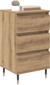 vidaXL Πλαϊνό γραφείο artisan δρυς 35 x 40 x 70 εκ. Επεξεργασμένο ξύλο