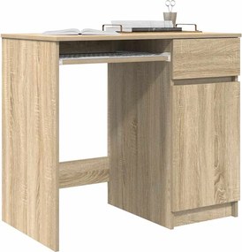 vidaXL Γραφείο Sonoma Δρυς 86x49x76 εκ. από Επεξεργασμένο Ξύλο