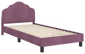 vidaXL Κρεβάτι Παιδικής Κρεβατοκάμαρας με Κεφαλάκι Μοβ 80 x 200 cm