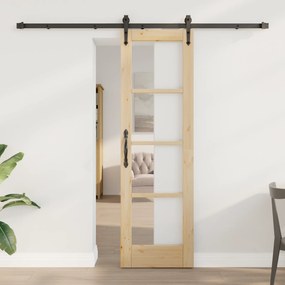 vidaXL Συρόμενη Πόρτα με κιτ εξαρτημάτων 'ORKDAL'61x198,5 εκ