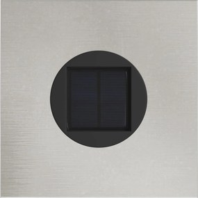 vidaXL Ηλιακό LED Φως Δρόμου 2 pcs Ασημί Ανοξείδωτο ατσάλι