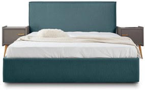 Επενδυμένο Κρεβάτι Pure-Mocca-110 x 200-Με μηχανισμό ανύψωσης