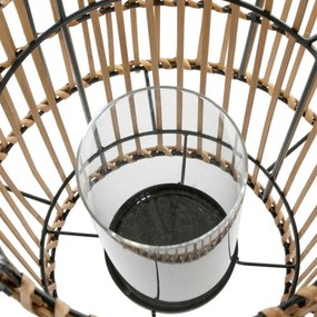 Κηροπήγιο DKD Home Decor Φυσικό Μέταλλο Bamboo 30 x 30 x 32 cm