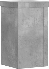 vidaXL Βάση φυτών 2 τεμ. Γκρι Σκυροδέματος 10 x 10 x 18 cm