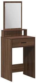 vidaXL Καφετί Επιτραπέζιο με Συρτάρια 50x41x140 εκ