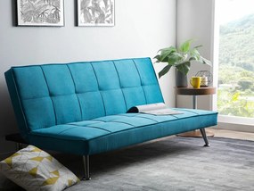 Καναπές κρεβάτι Berwyn 477, Λειτουργία ύπνου, Μπλε, 168x88x75cm, Πόδια: Μέταλλο,Ευκάλυπτος