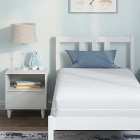 vidaXL Στρώμα Λευκός 80 x 160 cm Τσέπες ελατηρίων