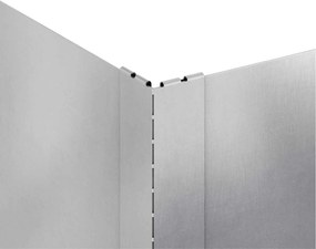 vidaXL Περίγραμμα γκαζόν 100 x 100 x 35 cm Ατσάλι Ασημί
