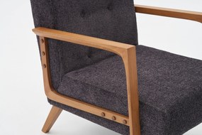 Wing Chair Kemer - Anthracite Anthracite