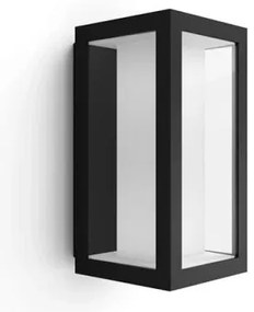 Έξυπνο Φωτιστικό Τοίχου Απλίκα Μικρή 2xLed 8W IP44 Μαύρο RGBW Hue Impress 915005730601 Philips Hue-915005730601-Μαύρο 915005730601