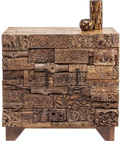 Μπουφές Shanti Surprise Puzzle  Ξύλο Καφέ  90x40x90εκ - Καφέ