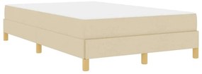 vidaXL Κρεβάτι με ελατήρια Κρέμα και Καφέ 120 x 190 cm