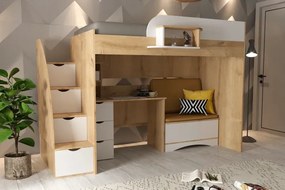 Stewehome Κουκέτα με συρτάρι και γραφείο