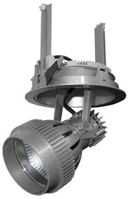 Adeleq Φωτιστικό Ψευδοροφής HQI G12 70W Πτυσσόμενο - Περιστρεφόμενο Γωνία 80ο Hqi G12 70W Ασημί 3-007046