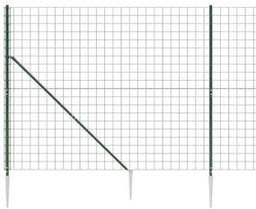 Συρματόπλεγμα Περίφραξης Πράσινο 1,6 x 10 μ. με Καρφωτές Βάσεις - Πράσινο