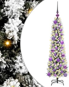 vidaXL Τεχνητό Χριστουγεννιάτικο Δέντρο με 150 LED Λευκό 120 cm
