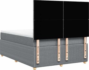 vidaXL Κρεβάτι Boxspring με Στρώμα Αν. Πράσινο 160x200εκ Υφασμάτινο